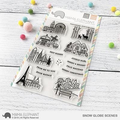 Mama Elephant Clear Stamps - Snow Globe Scenes